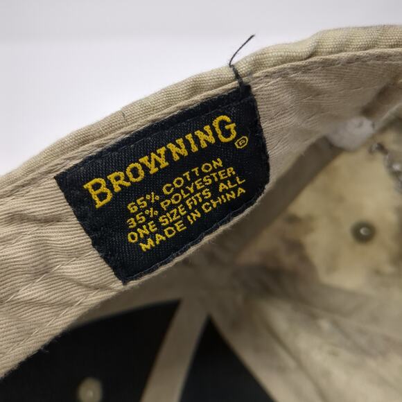 Browning Black Label Strapback Baseball Cap Multi One Size Adjustable 6 Panel - Picture 9 of 9